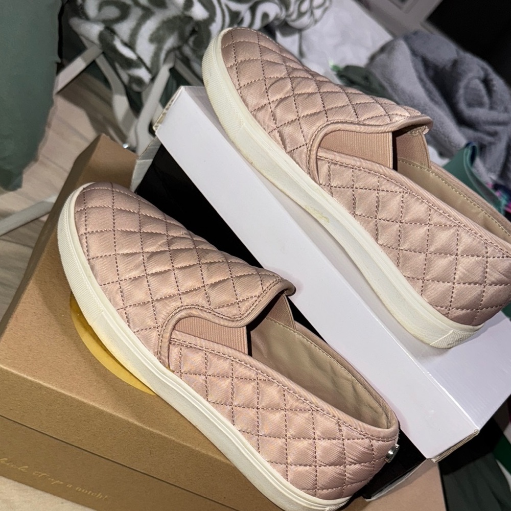 Quilted Slip-On Sneakers- LIGHTLY USED